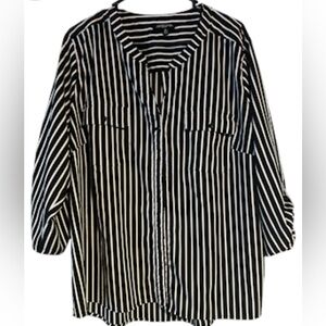 Striped Notations Blouse